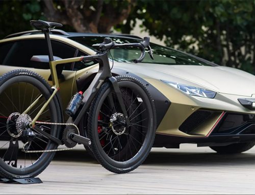 Bicicleta inspirada no Lamborghini Huracán Sterrato chega ao Brasil.